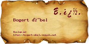 Bogert Ábel névjegykártya